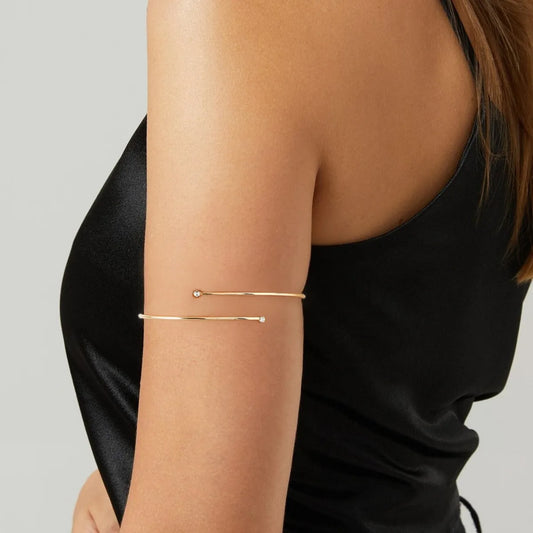 Bracelet de bras arm cuff or - vue 1