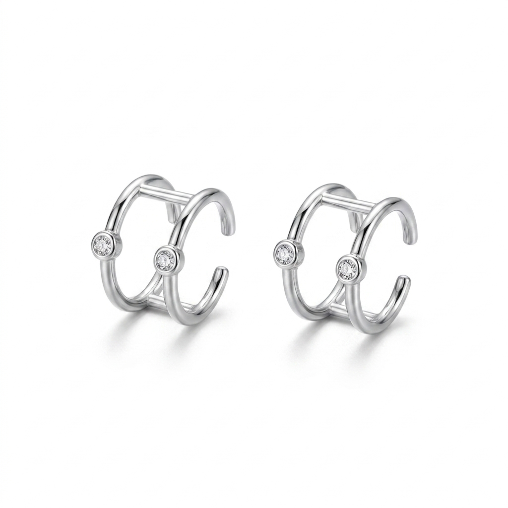 Boucles d'Oreilles à Clips Ear Cuff — Sans Perçage