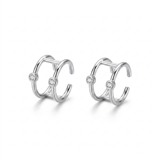 Boucles d'Oreilles à Clips Ear Cuff — Sans Perçage
